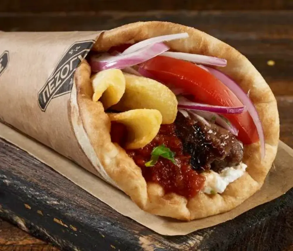Πεζόγυρος Οβελιστήριο — Σουβλάκι